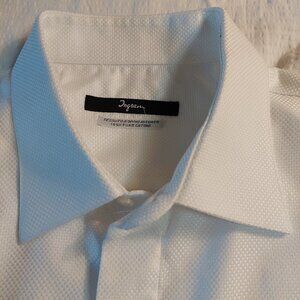 Ingram Men's dress shirt Made In Italy 17/43 100% pure cotton woven fabric